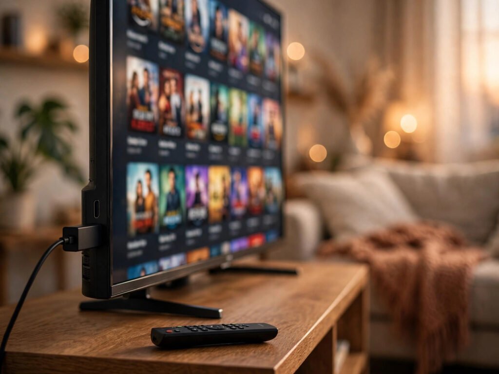 Firestick met IPTV-app op tv